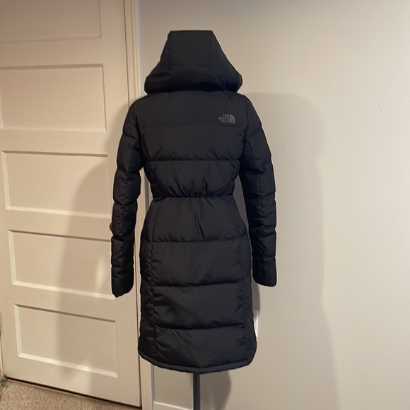 Long Black North Face Women’s Black Puffer Jacket W Metropolis TNF Black - Picture 8 of 14